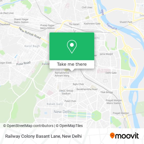 Railway Colony Basant Lane map