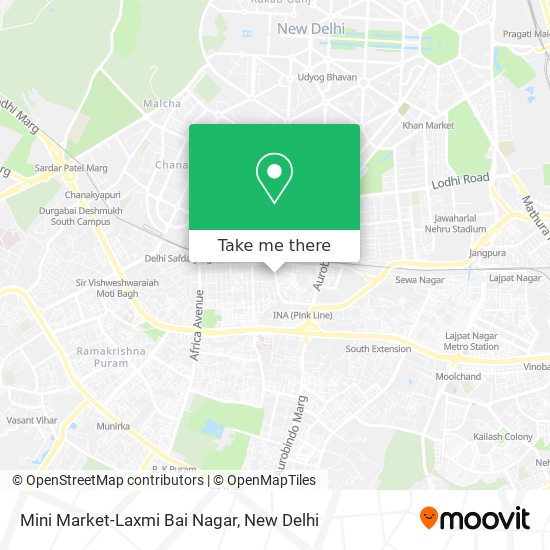 Mini Market-Laxmi Bai Nagar map