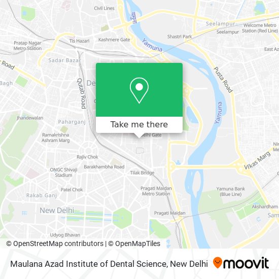 Maulana Azad Institute of Dental Science map