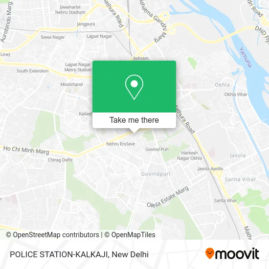 POLICE STATION-KALKAJI map