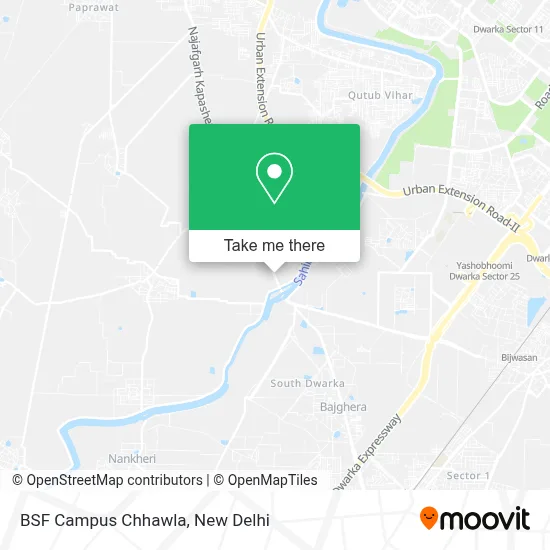BSF Campus Chhawla map