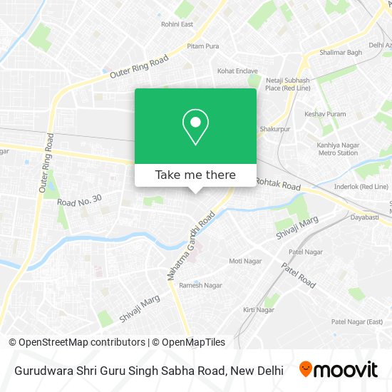 Gurudwara Shri Guru Singh Sabha Road map