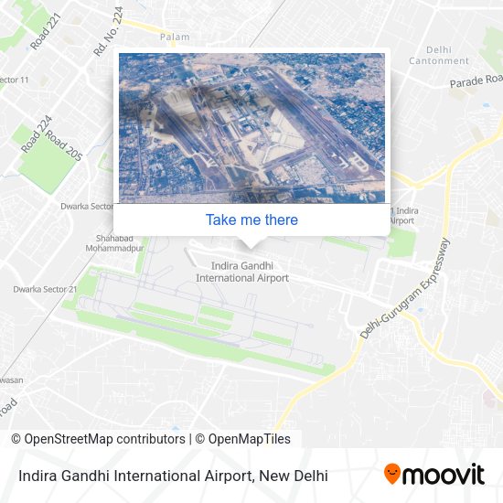 Indira Gandhi International Airport map