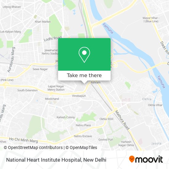 National Heart Institute Hospital map