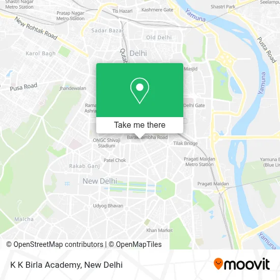 K K Birla Academy map