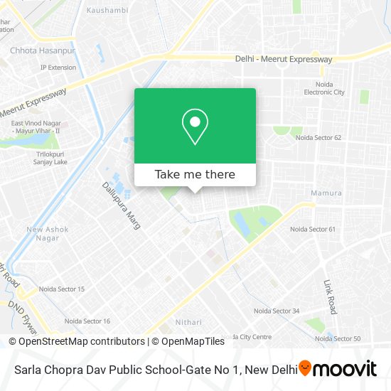 Sarla Chopra Dav Public School-Gate No 1 map