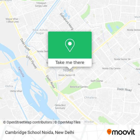 Cambridge School Noida map