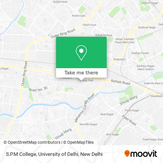 S.P.M College, University of Delhi map