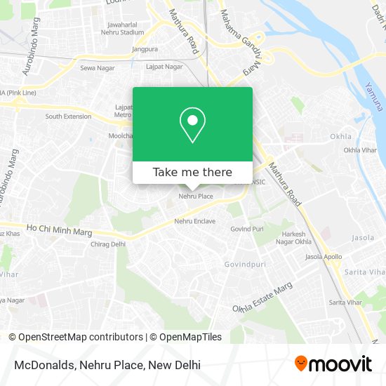 McDonalds, Nehru Place map