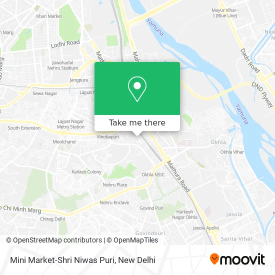Mini Market-Shri Niwas Puri map