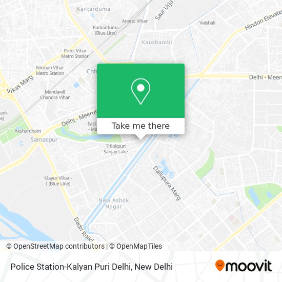 Police Station-Kalyan Puri Delhi map