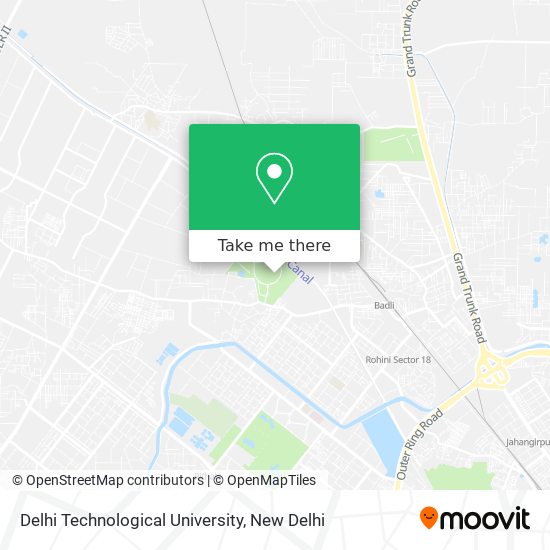 Delhi Technological University map
