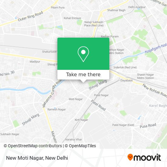 New Moti Nagar map