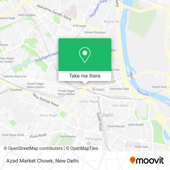 Azad Market Chowk map