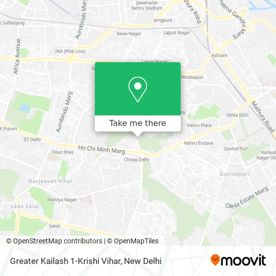 Greater Kailash 1-Krishi Vihar map