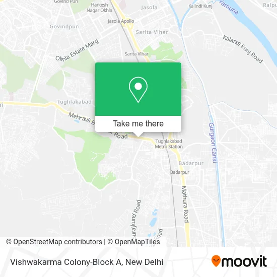 Vishwakarma Colony-Block A map
