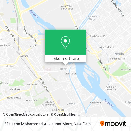 Maulana Mohammad Ali Jauhar Marg map