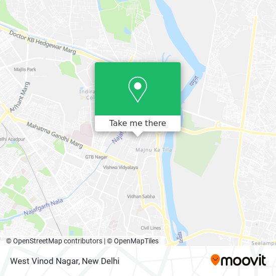 West Vinod Nagar map