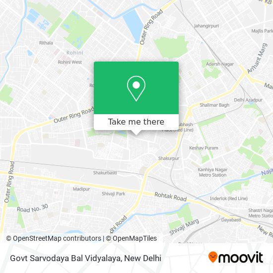 Govt Sarvodaya Bal Vidyalaya map