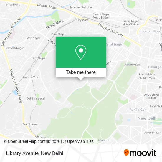 Library Avenue map
