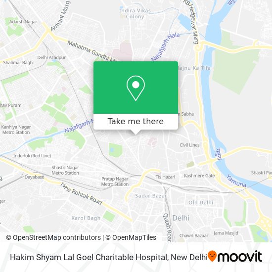 Hakim Shyam Lal Goel Charitable Hospital map