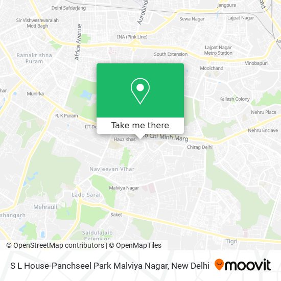 S L House-Panchseel Park Malviya Nagar map