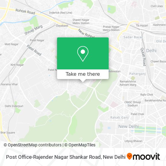 Post Office-Rajender Nagar Shankar Road map