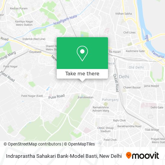 Indraprastha Sahakari Bank-Model Basti map
