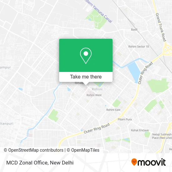 MCD Zonal Office map