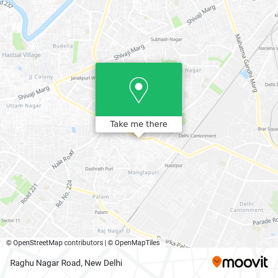 Raghu Nagar Road map