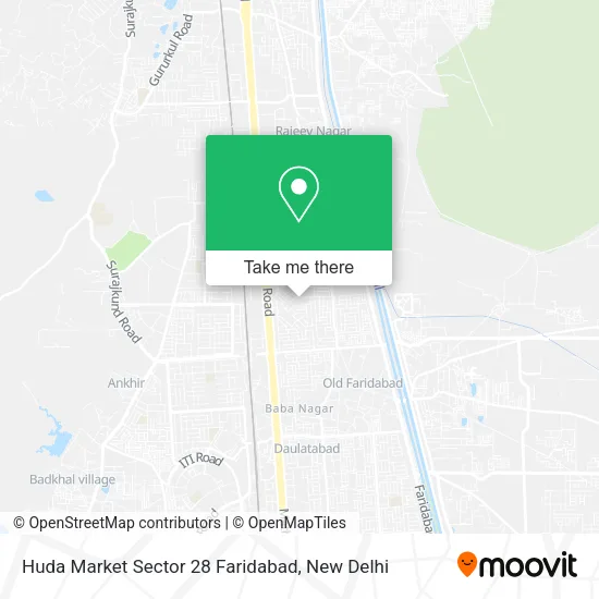 Huda Market Sector 28 Faridabad map