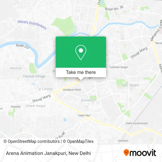 Arena Animation Janakpuri map
