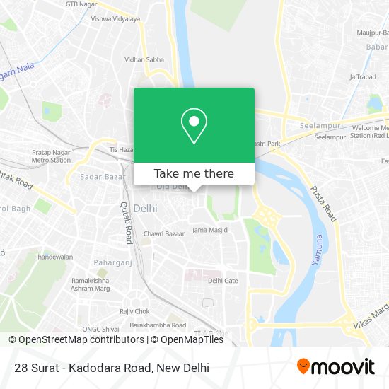 28 Surat - Kadodara Road map