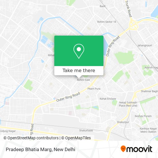 How to get to Pradeep Bhatia Marg in Delhi by Metro, Bus or Train?