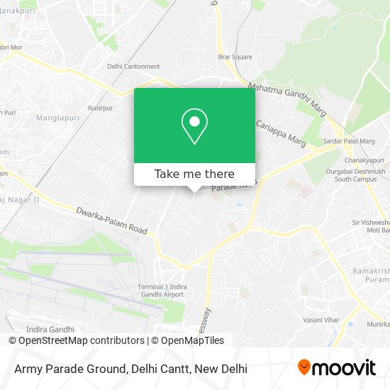 Army Parade Ground, Delhi Cantt map