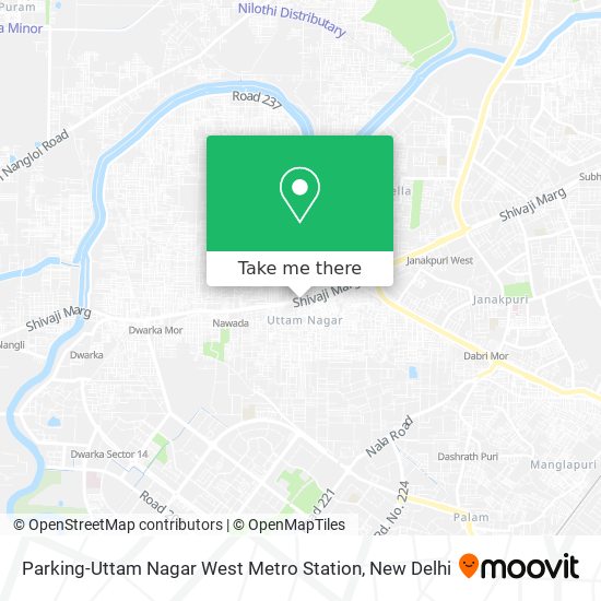 Parking-Uttam Nagar West Metro Station map