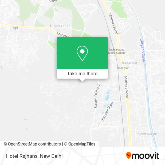 Hotel Rajhans map