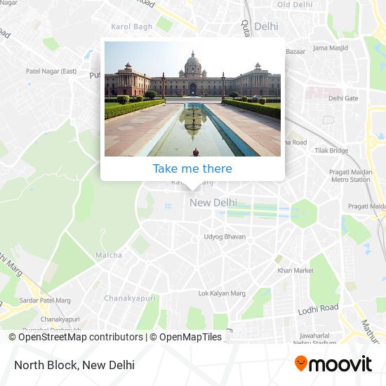 North Block map