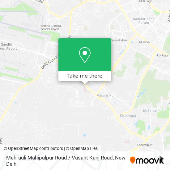 Mehrauli Mahipalpur Road / Vasant Kunj Road map