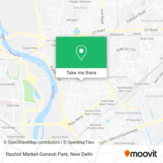 Rashid Market-Ganesh Park map