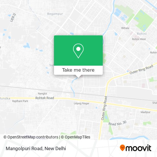 Mangolpuri Road map