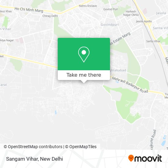 Sangam Vihar map