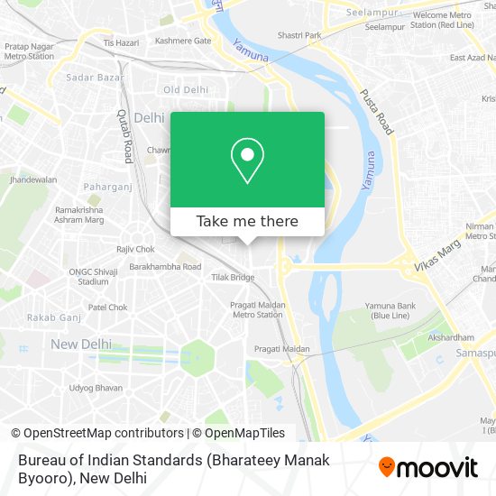 Bureau of Indian Standards (Bharateey Manak Byooro) map