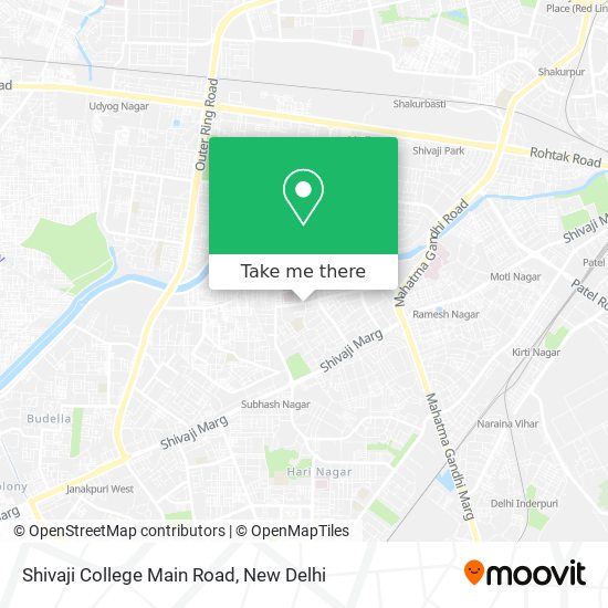 Shivaji College Main Road map