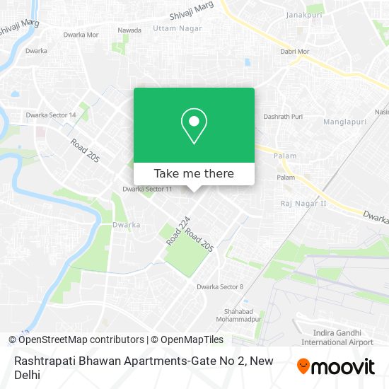 Rashtrapati Bhawan Apartments-Gate No 2 map