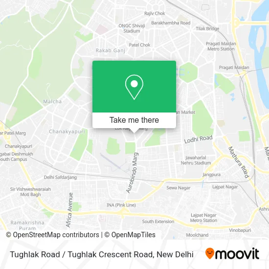 Tughlak Road / Tughlak Crescent Road map