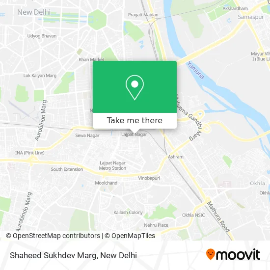 Shaheed Sukhdev Marg map