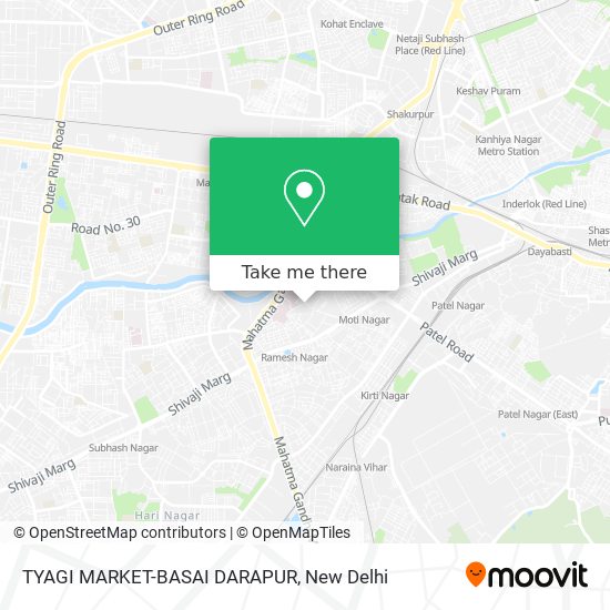 TYAGI MARKET-BASAI DARAPUR map
