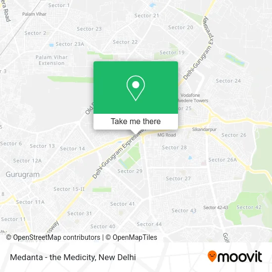 Medanta - the Medicity map