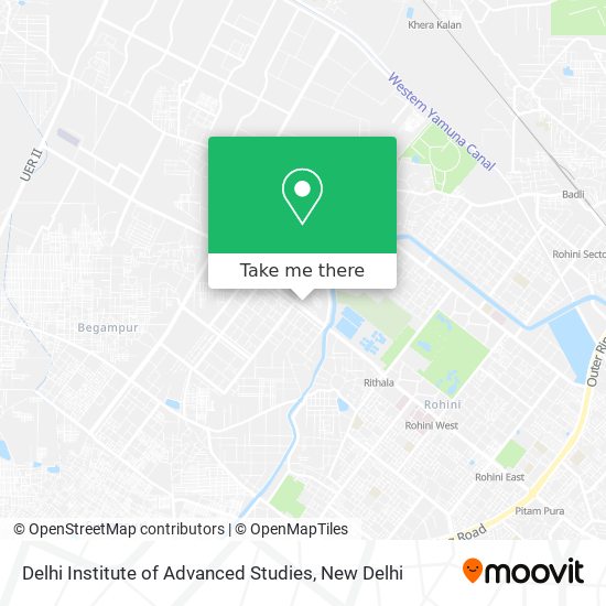 Delhi Institute of Advanced Studies map